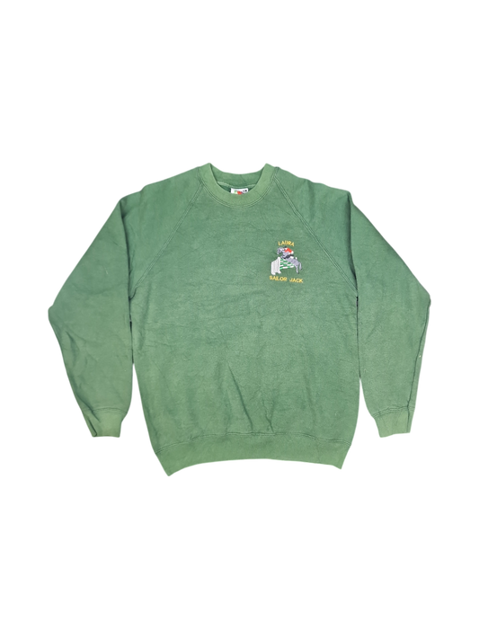 Fruit of the Loom Green Sweatshirt - Medium