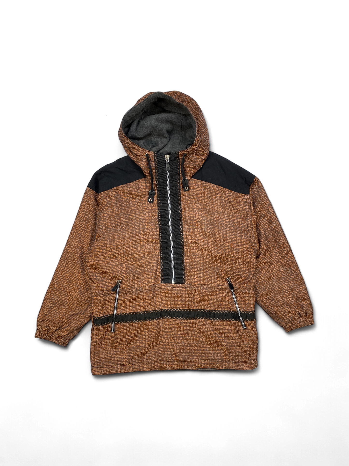 Orange and Black Jacket with Hood