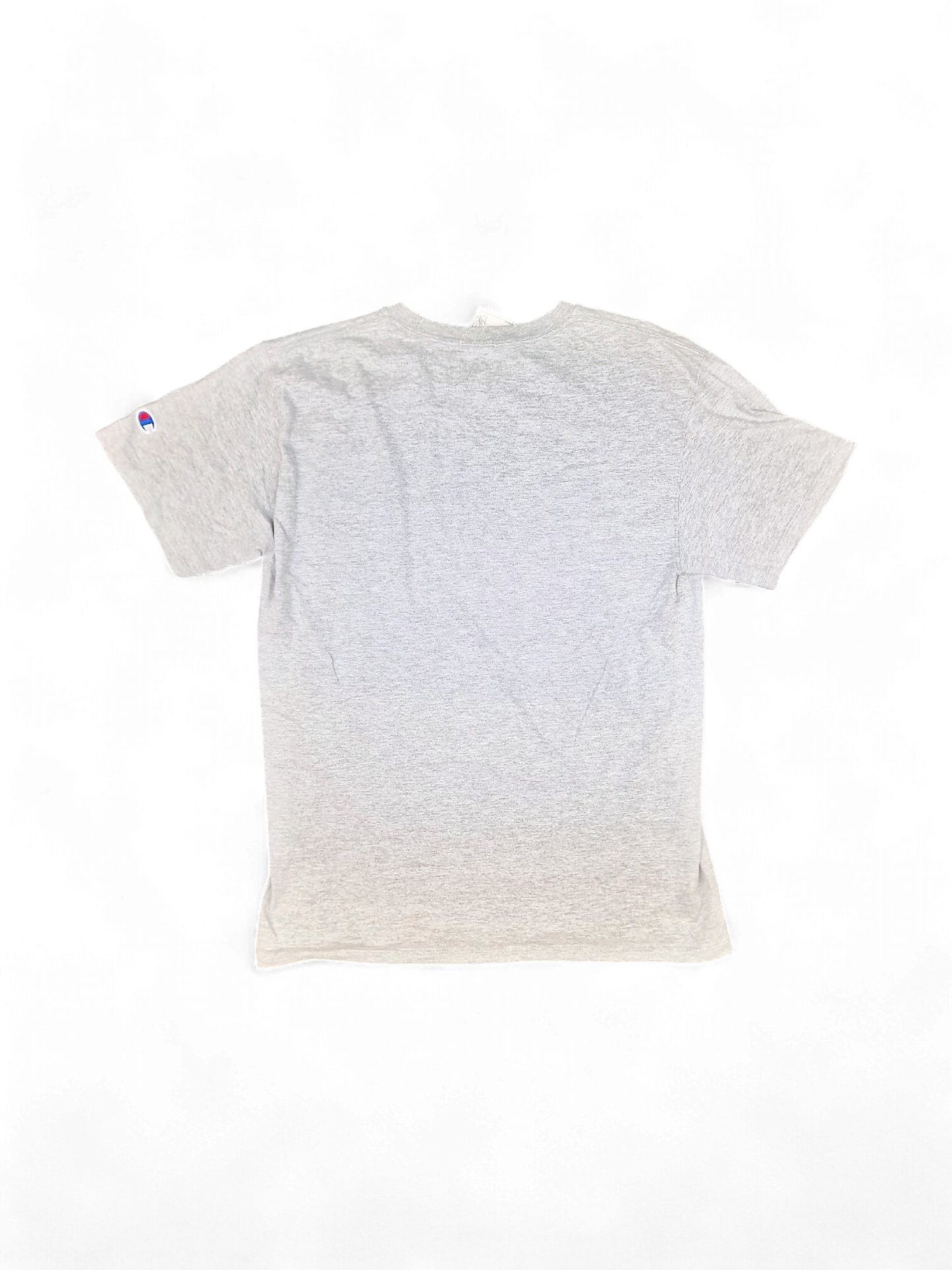 Champion Grey Cotton T-Shirt with Logo