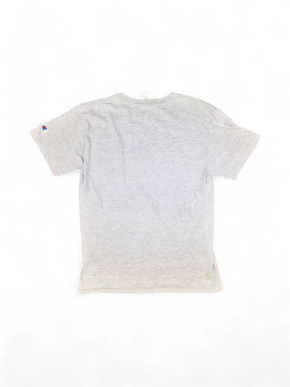 Champion Grey Cotton T-Shirt with Logo