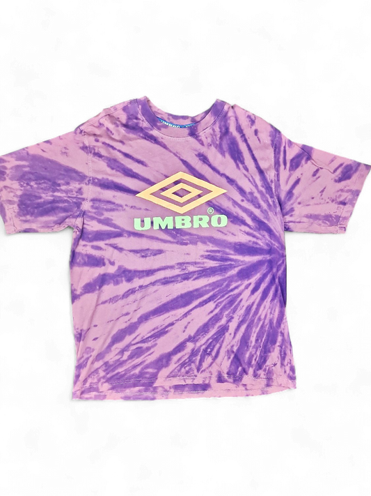 Vintage Umbro Purple Tie-Dye Cotton T-shirt