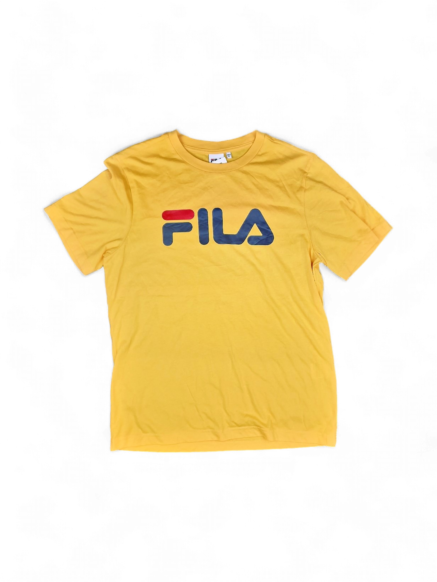 Modern Cotton Yellow FILA Logo T-shirt