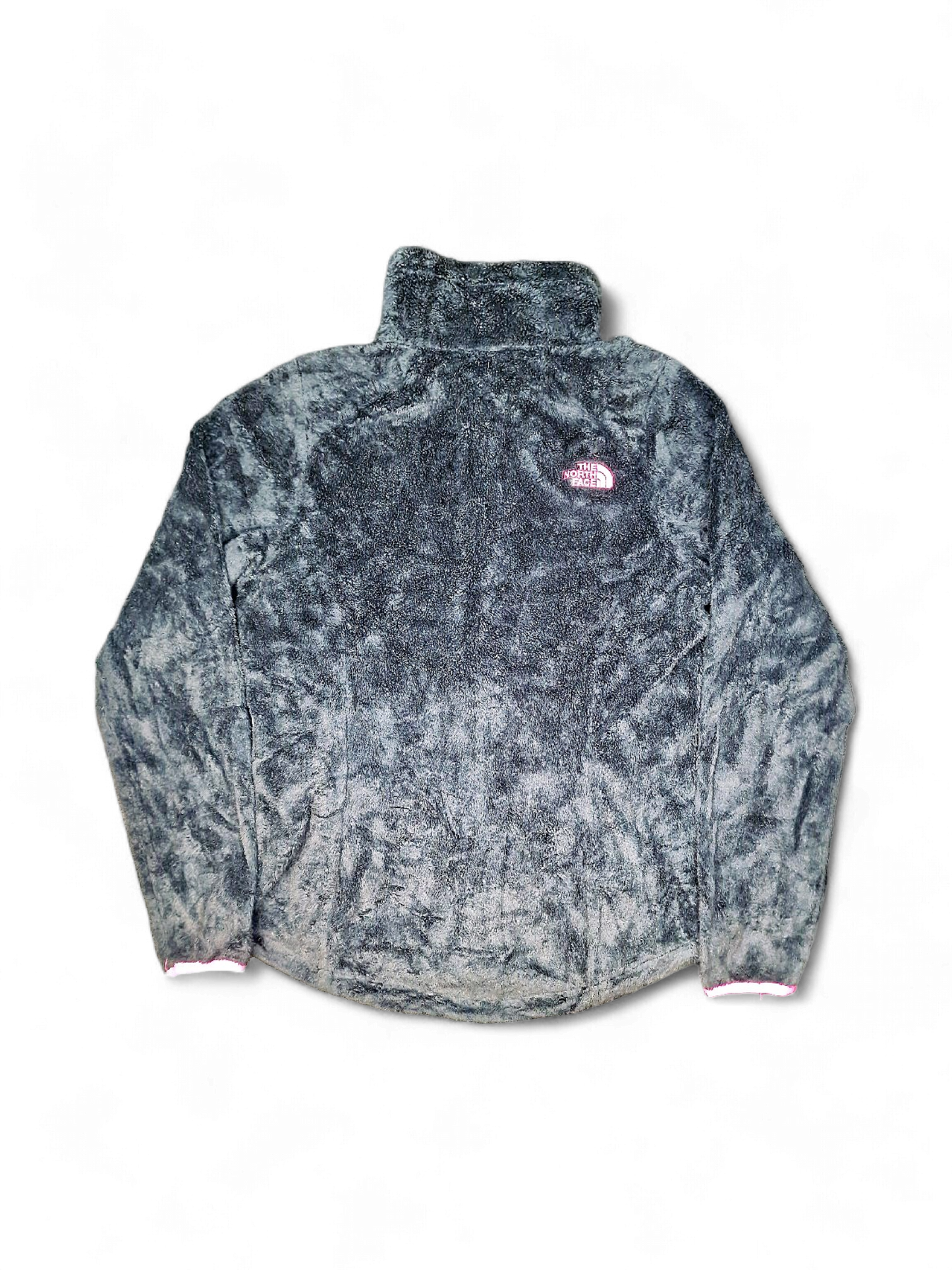 The North Face Black Fleece Jacket with Pink Accents