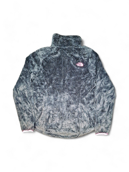 The North Face Black Fleece Jacket with Pink Accents