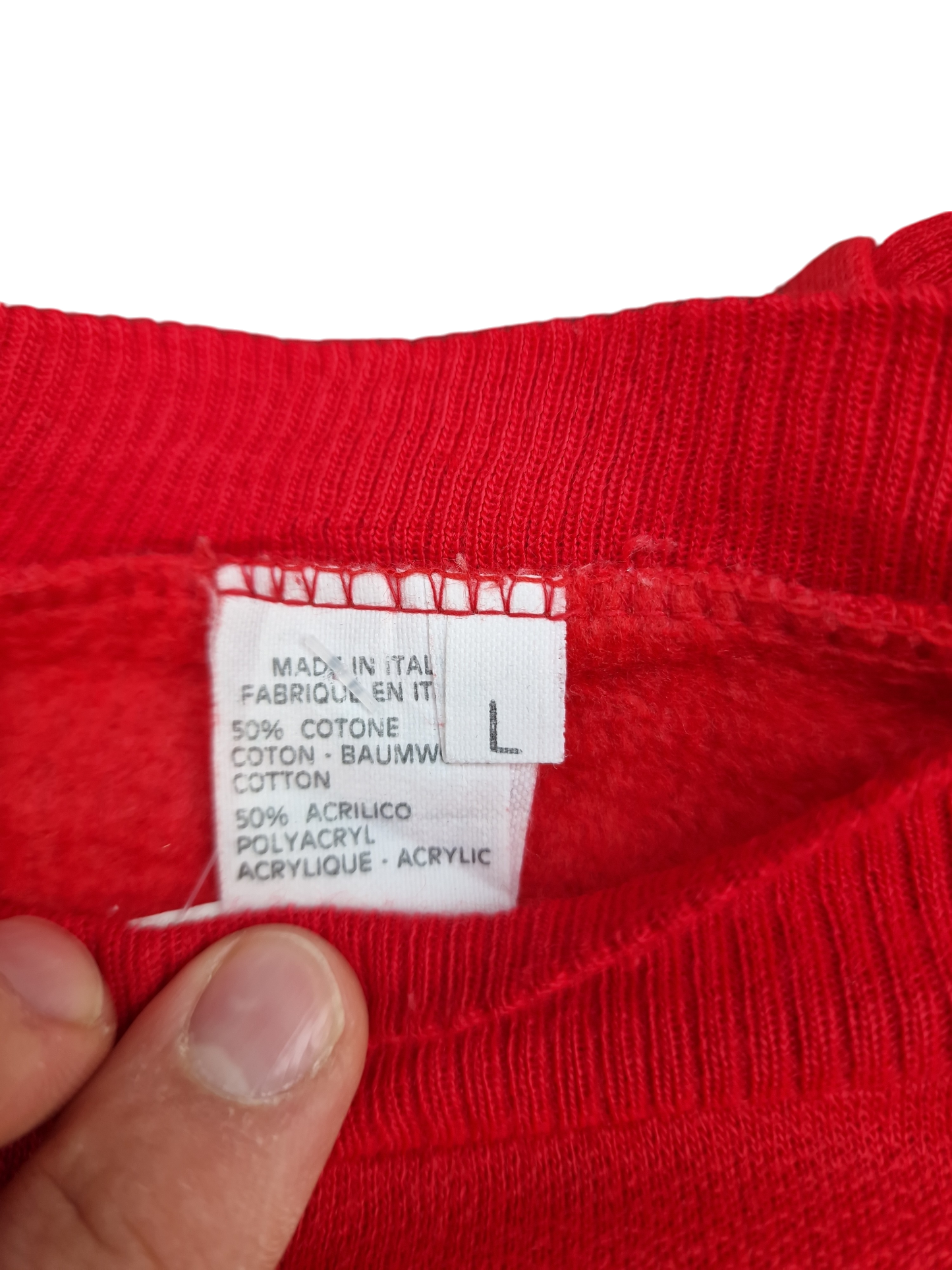 Red Baseball Club Sweatshirt - Size L