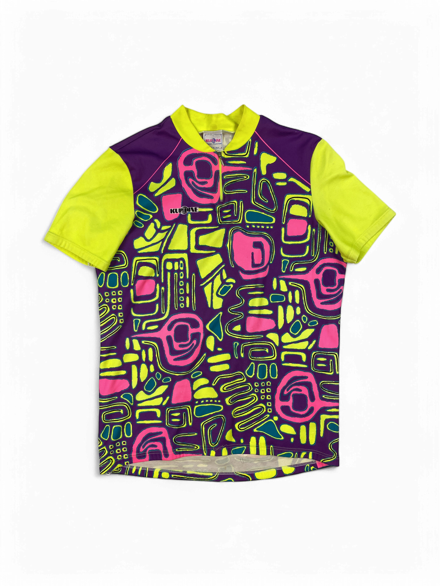 Kupline Vibrant Cycling Jersey with Abstract Pattern