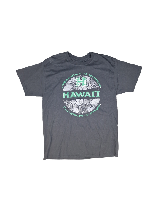 University of Hawaii L T-Shirt - Live Aloha, Play Warrior