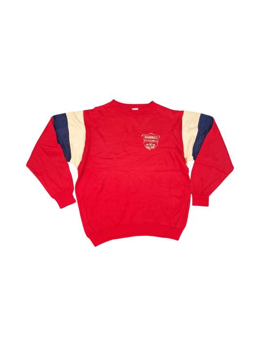 Red Baseball Club Sweatshirt - Size L