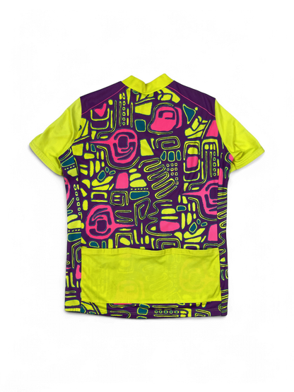 Kupline Vibrant Cycling Jersey with Abstract Pattern