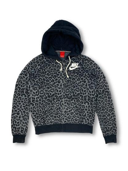 Nike Leopard Print Zip-Up Hoodie