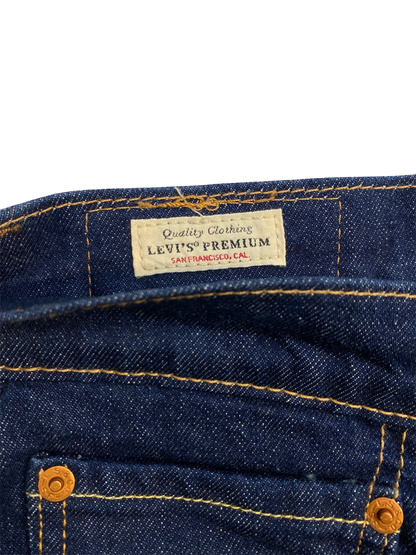 Levis 514 Premium Jeans Raw Denim Dark Blue