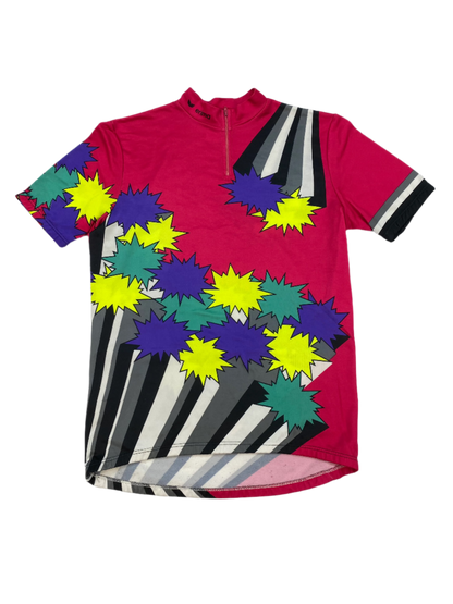 Crazy Pattern Vintage Cycling Jersey