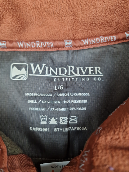 WindRiver Brown Fleece Jacket L/G