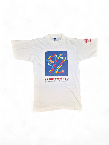 Vintage 100% Cotton Olympic Sportsworld T-shirt