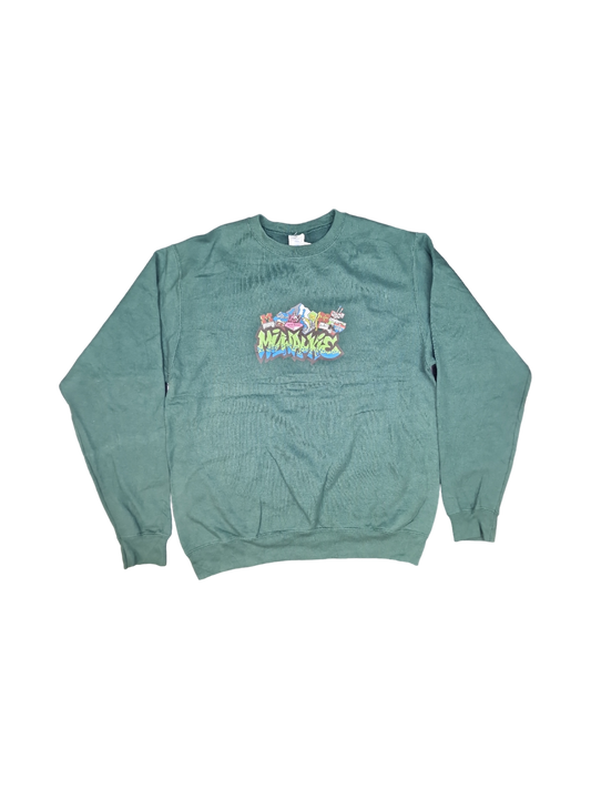 Port & Company Green 'Nature' Graphic Sweatshirt - Size M