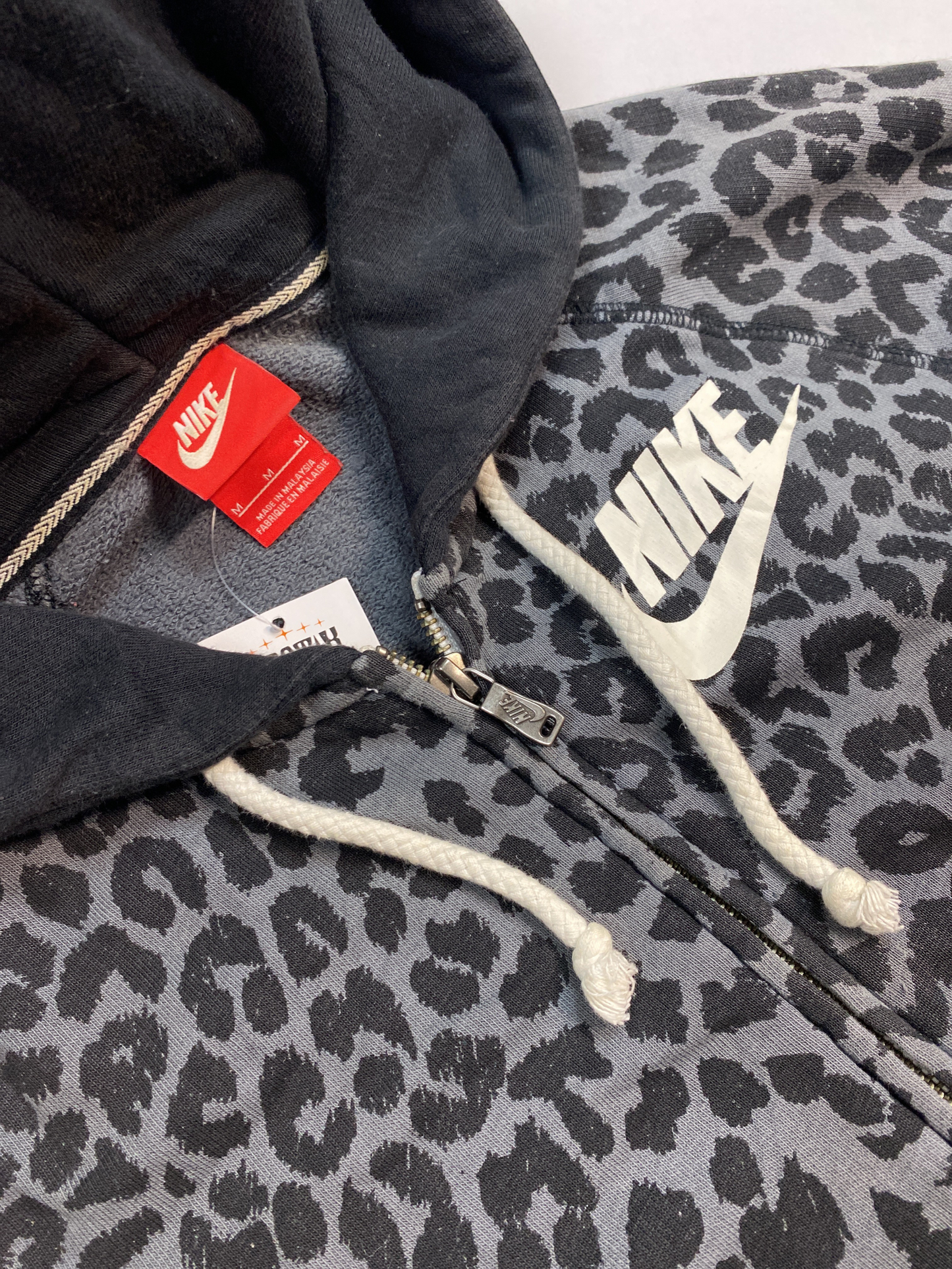 Nike Leopard Print Zip-Up Hoodie