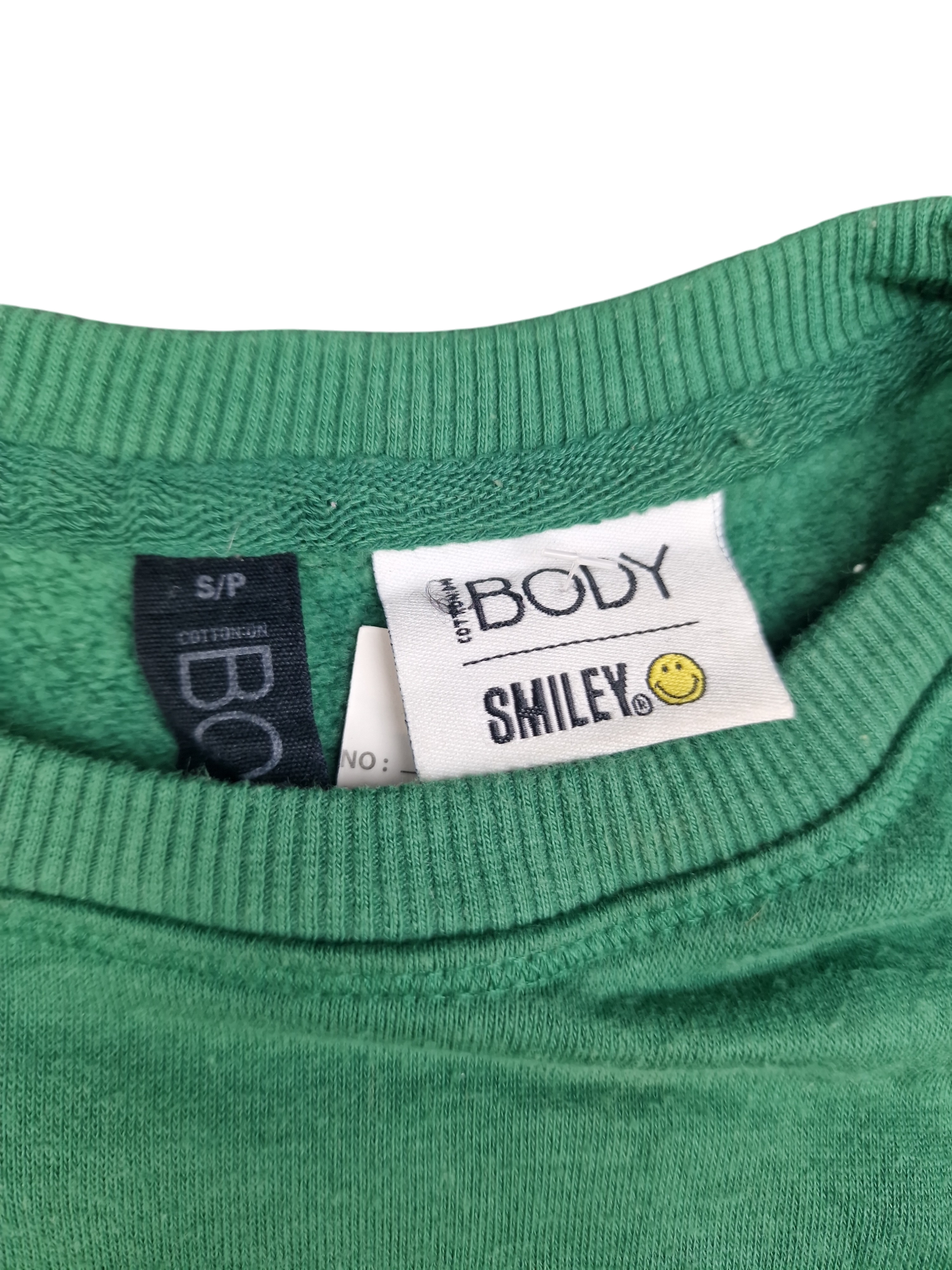 Smiley Green Sweatshirt - Size S/P