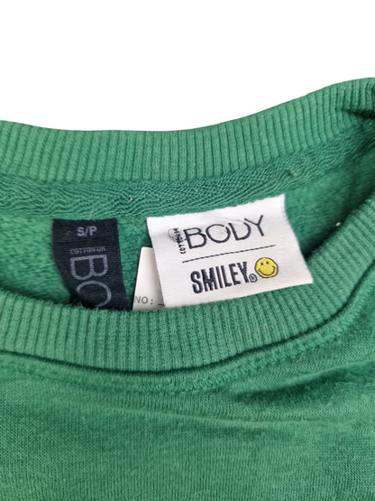 Smiley Green Sweatshirt - Size S/P