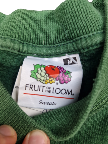 Fruit of the Loom Green Sweatshirt - Medium