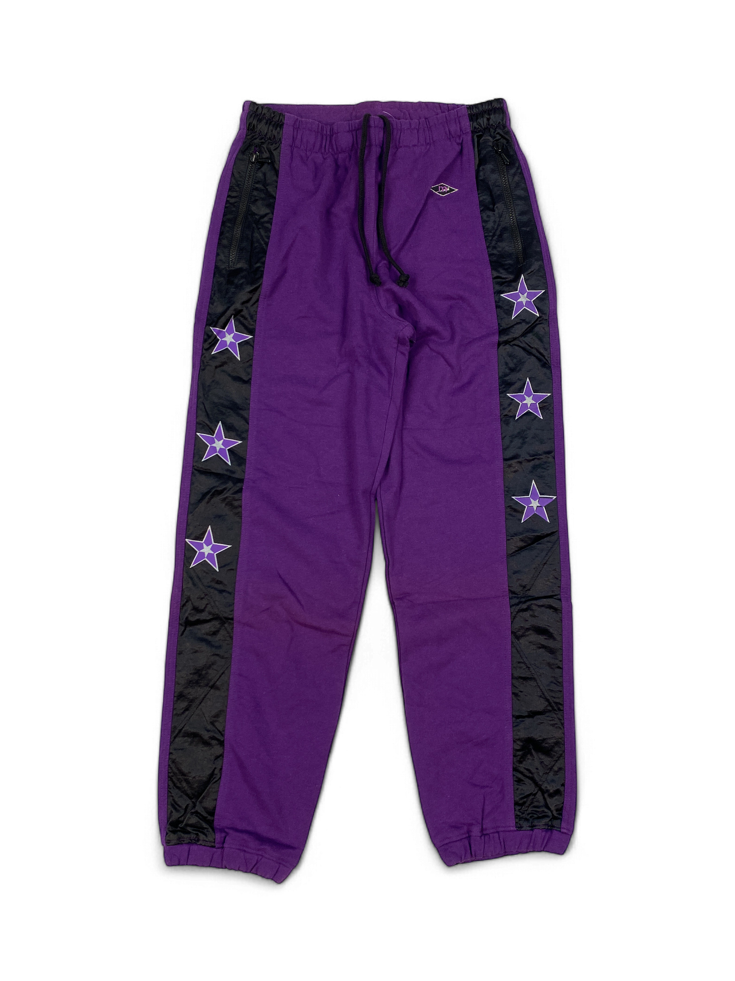 Vintage Purple Sweatpants with Star Design