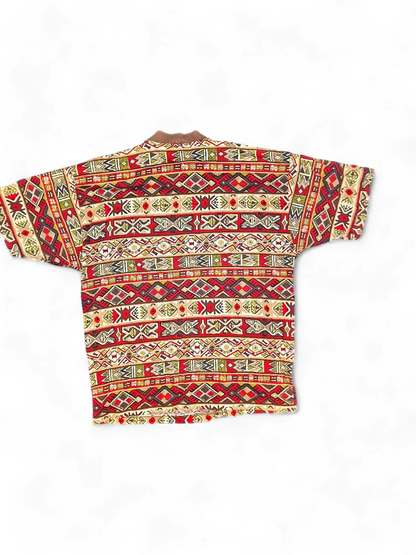 Vintage Byblos Tribal Print T-Shirt - Made in Italy